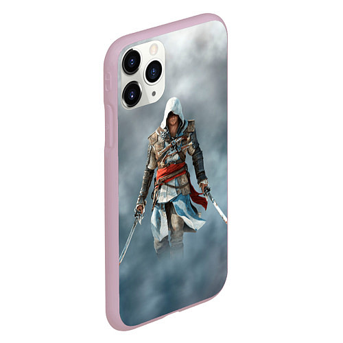 Чехол iPhone 11 Pro матовый ASSASSIN'S CREED / 3D-Розовый – фото 2