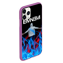 Чехол iPhone 11 Pro матовый EMINEM, цвет: 3D-фиолетовый — фото 2