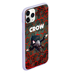 Чехол iPhone 11 Pro матовый BRAWL STARS CROW, цвет: 3D-светло-сиреневый — фото 2