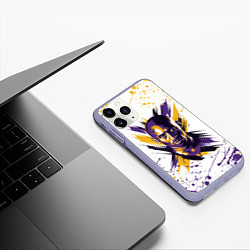 Чехол iPhone 11 Pro матовый KOBE BRYANT, цвет: 3D-светло-сиреневый — фото 2