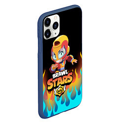 Чехол iPhone 11 Pro матовый BRAWL STARS MAX, цвет: 3D-тёмно-синий — фото 2