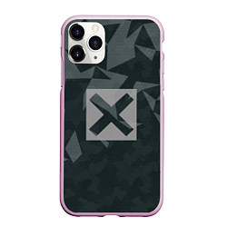 Чехол iPhone 11 Pro матовый Cross, цвет: 3D-розовый