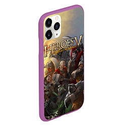 Чехол iPhone 11 Pro матовый Heroes of Might and Magic, цвет: 3D-фиолетовый — фото 2