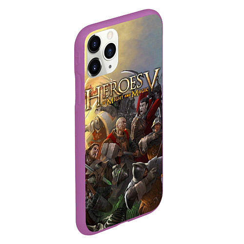 Чехол iPhone 11 Pro матовый Heroes of Might and Magic / 3D-Фиолетовый – фото 2