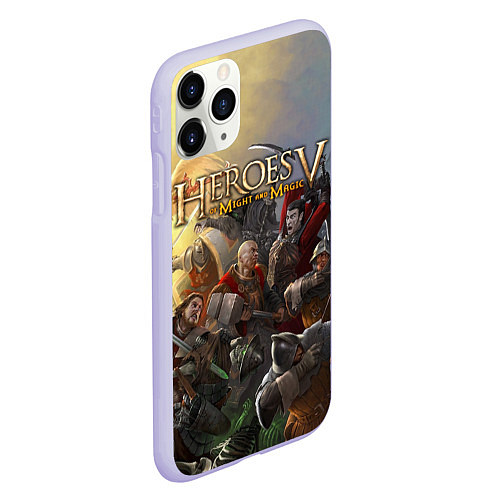 Чехол iPhone 11 Pro матовый Heroes of Might and Magic / 3D-Светло-сиреневый – фото 2