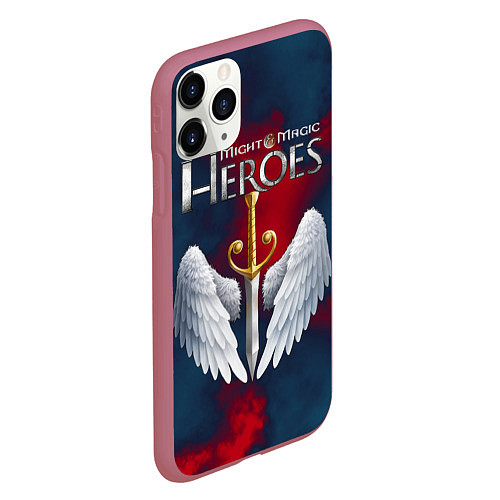 Чехол iPhone 11 Pro матовый Heroes of Might and Magic / 3D-Малиновый – фото 2