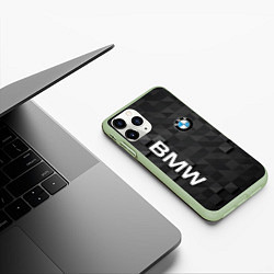 Чехол iPhone 11 Pro матовый BMW, цвет: 3D-салатовый — фото 2