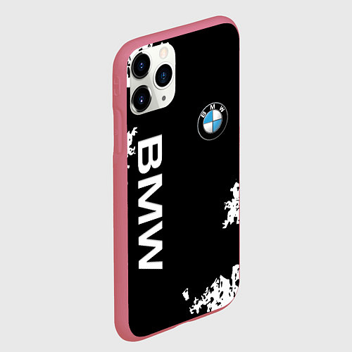 Чехол iPhone 11 Pro матовый BMW / 3D-Малиновый – фото 2