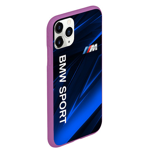 Чехол iPhone 11 Pro матовый BMW БМВ / 3D-Фиолетовый – фото 2