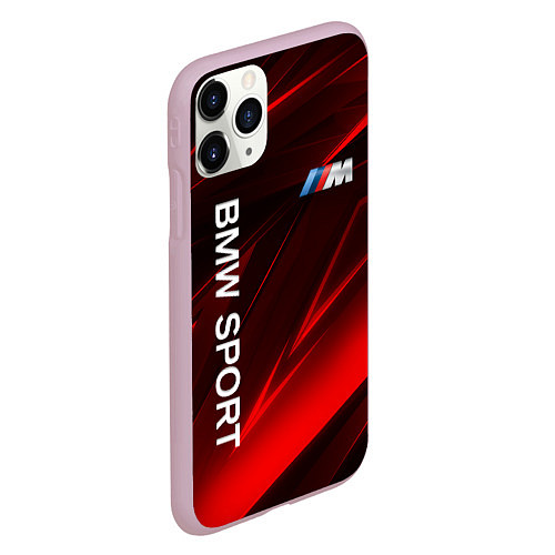 Чехол iPhone 11 Pro матовый BMW БМВ Z / 3D-Розовый – фото 2