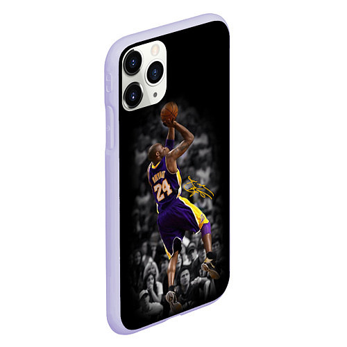 Чехол iPhone 11 Pro матовый KOBE BRYANT / 3D-Светло-сиреневый – фото 2