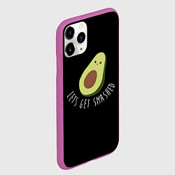 Чехол iPhone 11 Pro матовый Авокадо, цвет: 3D-фиолетовый — фото 2
