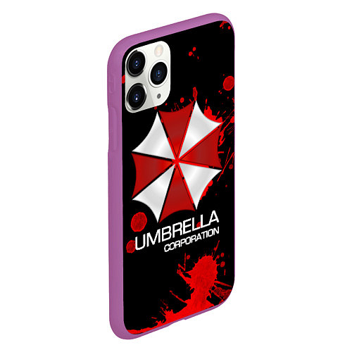 Чехол iPhone 11 Pro матовый UMBRELLA CORP / 3D-Фиолетовый – фото 2