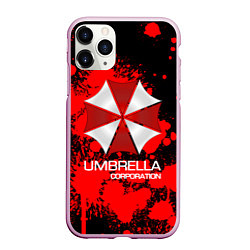 Чехол iPhone 11 Pro матовый UMBRELLA CORP, цвет: 3D-розовый