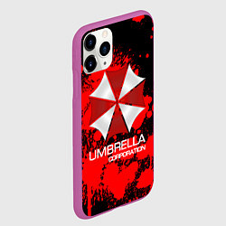 Чехол iPhone 11 Pro матовый UMBRELLA CORP, цвет: 3D-фиолетовый — фото 2