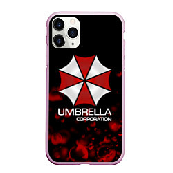 Чехол iPhone 11 Pro матовый UMBRELLA CORP, цвет: 3D-розовый