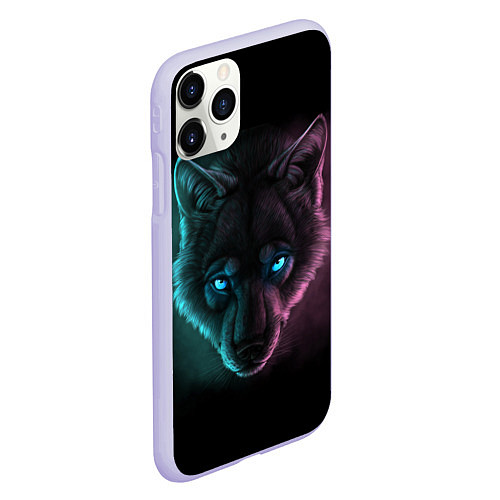 Чехол iPhone 11 Pro матовый Neon Style / 3D-Светло-сиреневый – фото 2