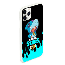 Чехол iPhone 11 Pro матовый BRAWL STARS LEON, цвет: 3D-белый — фото 2