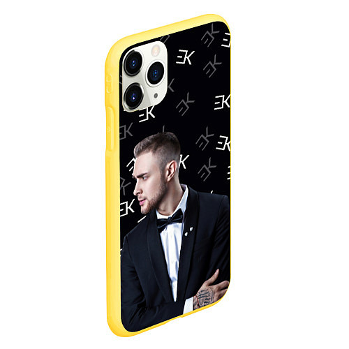 Чехол iPhone 11 Pro матовый Егор Крид / 3D-Желтый – фото 2