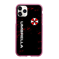 Чехол iPhone 11 Pro матовый UMBRELLA CORPORATION, цвет: 3D-малиновый