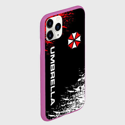 Чехол iPhone 11 Pro матовый UMBRELLA CORPORATION / 3D-Фиолетовый – фото 2