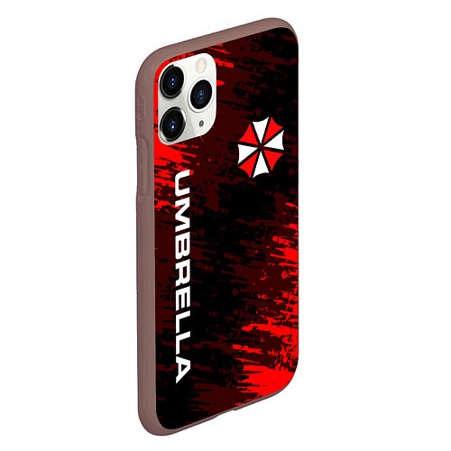 Чехол iPhone 11 Pro матовый UMBRELLA CORPORATION / 3D-Коричневый – фото 2