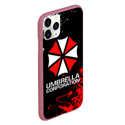 Чехол iPhone 11 Pro матовый UMBRELLA CORPORATION, цвет: 3D-малиновый — фото 2