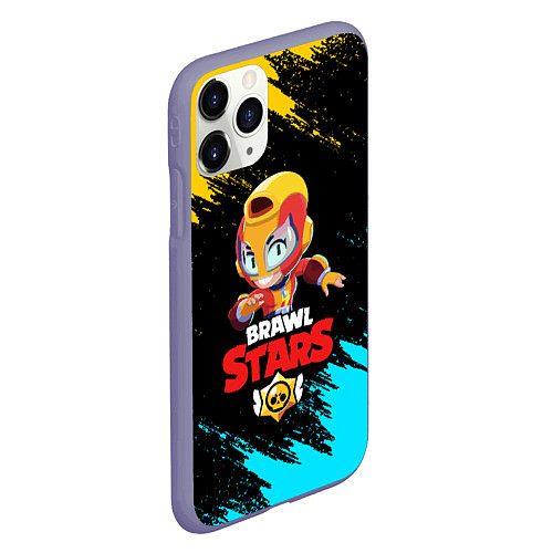 Чехол iPhone 11 Pro матовый BRAWL STARS MAX / 3D-Серый – фото 2