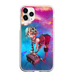 Чехол iPhone 11 Pro матовый Tiny Tina and the bomb, цвет: 3D-белый