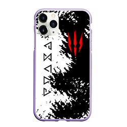 Чехол iPhone 11 Pro матовый THE WITCHER, цвет: 3D-светло-сиреневый