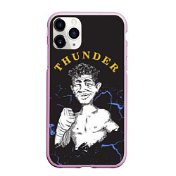 Чехол iPhone 11 Pro матовый Thunder, цвет: 3D-розовый