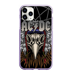 Чехол iPhone 11 Pro матовый ACDC, цвет: 3D-светло-сиреневый