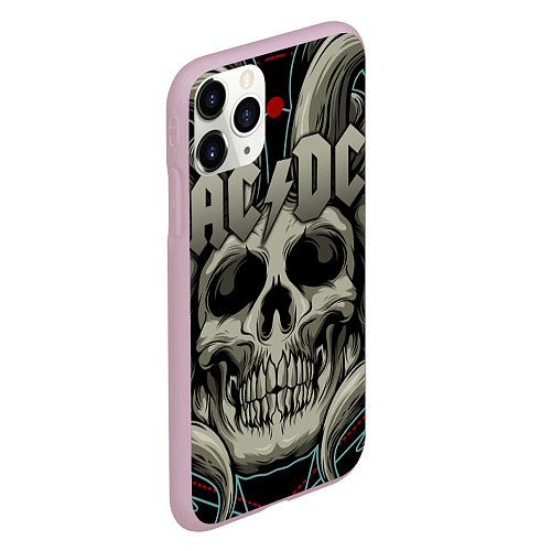 Чехол iPhone 11 Pro матовый ACDC / 3D-Розовый – фото 2