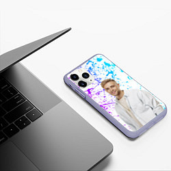 Чехол iPhone 11 Pro матовый Егор Крид, цвет: 3D-светло-сиреневый — фото 2