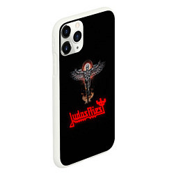 Чехол iPhone 11 Pro матовый Judas Priest, цвет: 3D-белый — фото 2