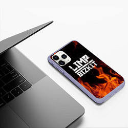 Чехол iPhone 11 Pro матовый LIMP BIZKIT, цвет: 3D-светло-сиреневый — фото 2