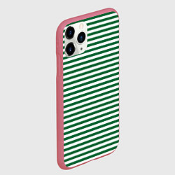 Чехол iPhone 11 Pro матовый Тельняшка пограничных войск, цвет: 3D-малиновый — фото 2