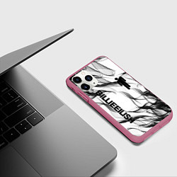 Чехол iPhone 11 Pro матовый BILLIE EILISH, цвет: 3D-малиновый — фото 2