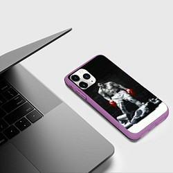 Чехол iPhone 11 Pro матовый Muhammad Ali, цвет: 3D-фиолетовый — фото 2
