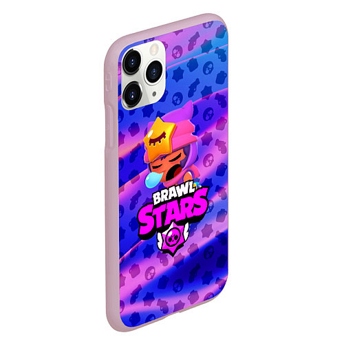 Чехол iPhone 11 Pro матовый BRAWL STARS:SANDY / 3D-Розовый – фото 2