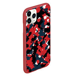 Чехол iPhone 11 Pro матовый КАМУФЛЯЖ, цвет: 3D-красный — фото 2