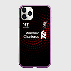 Чехол iPhone 11 Pro матовый Liverpool, цвет: 3D-фиолетовый