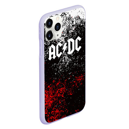 Чехол iPhone 11 Pro матовый AC DC / 3D-Светло-сиреневый – фото 2