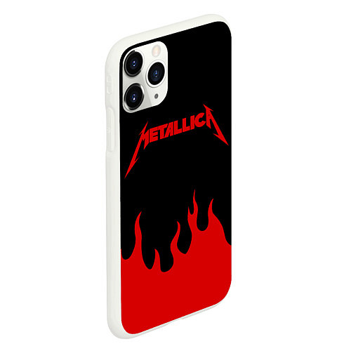 Чехол iPhone 11 Pro матовый METALLICA / 3D-Белый – фото 2