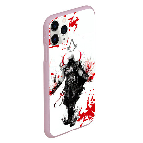 Чехол iPhone 11 Pro матовый Assassins Creed / 3D-Розовый – фото 2