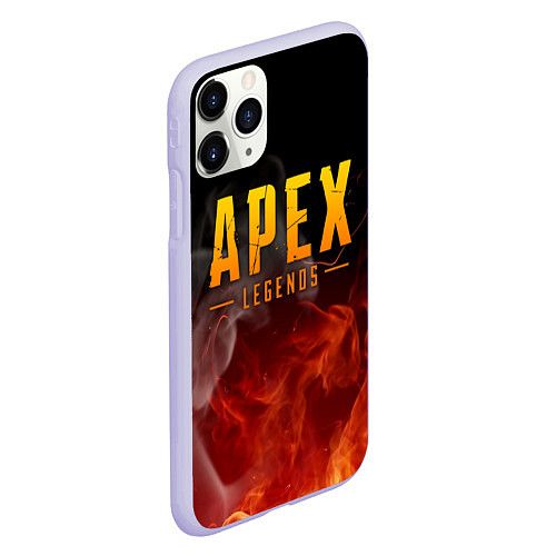 Чехол iPhone 11 Pro матовый APEX LEGENDS / 3D-Светло-сиреневый – фото 2