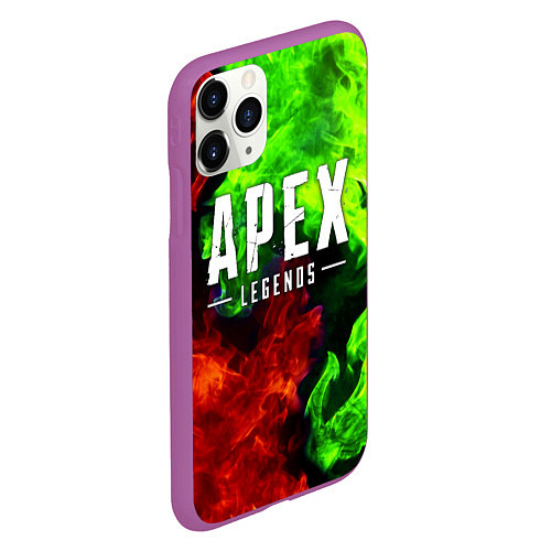 Чехол iPhone 11 Pro матовый APEX LEGENDS / 3D-Фиолетовый – фото 2