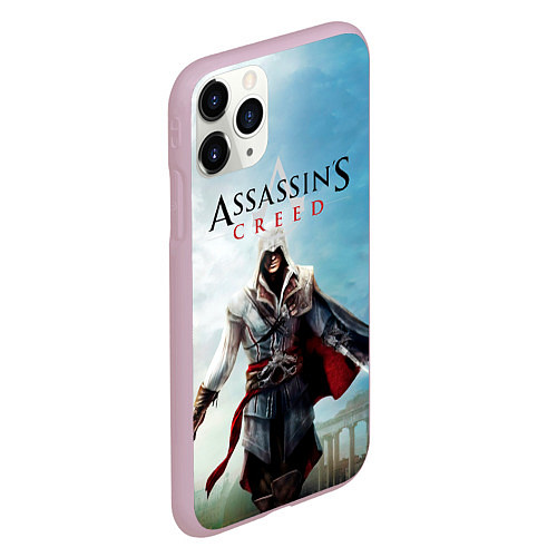 Чехол iPhone 11 Pro матовый Assassins Creed / 3D-Розовый – фото 2