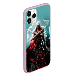 Чехол iPhone 11 Pro матовый Assassins Creed, цвет: 3D-розовый — фото 2