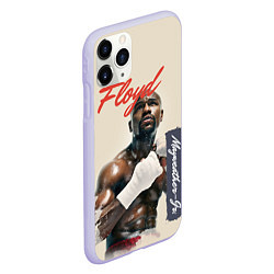 Чехол iPhone 11 Pro матовый Floyd, цвет: 3D-светло-сиреневый — фото 2